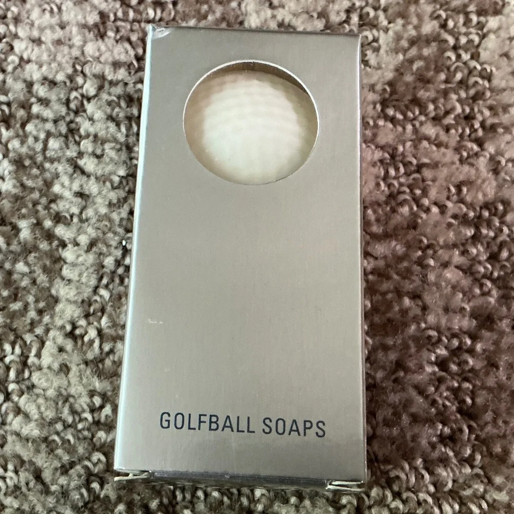 Two White Golf Ball Soaps With A Bonus Of A Real Practice Ball, 4 Tees, Marker